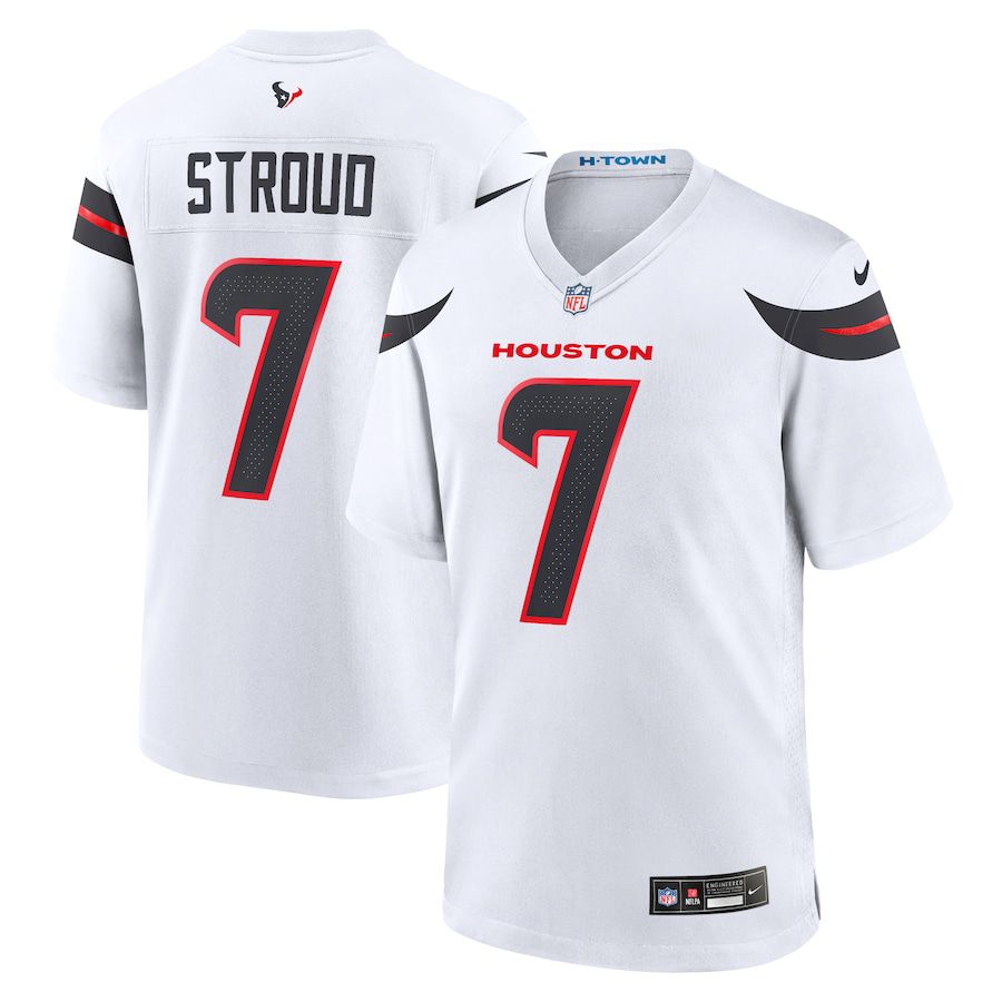 Men Houston Texans #7 C.J. Stroud Nike White Game NFL Jersey